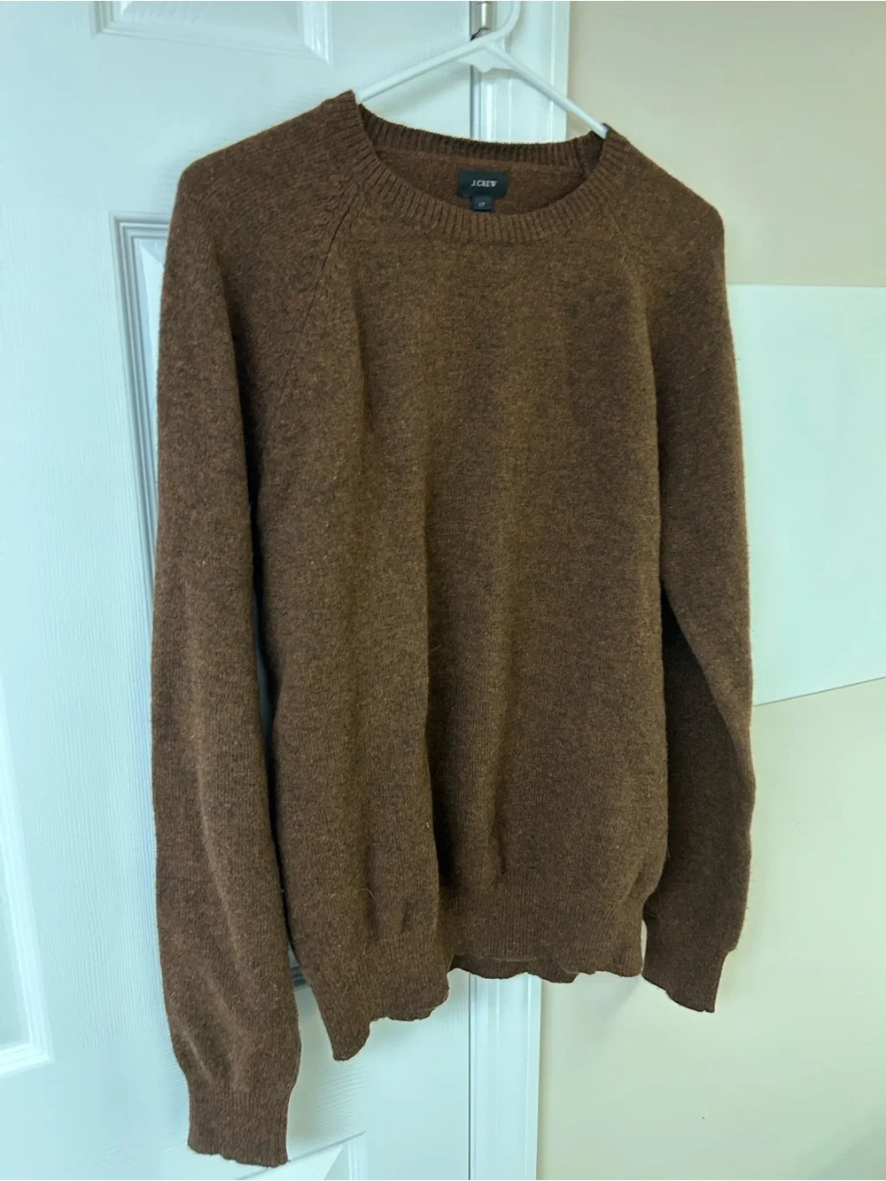 J.Crew Crew Neck Sweated 100% Lambs Wool Large Tall